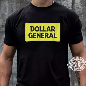 Rare Item!!! Dollar General Black Unisex Cotton T-Shirt Gift Full Size S-4XL - Picture 1 of 5
