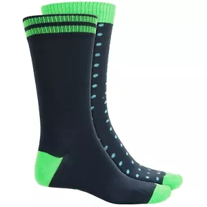 Mens NWT ESPRIT Socks Dress Casual 6 prs Black/green Sz:L(10-13) - Picture 1 of 3