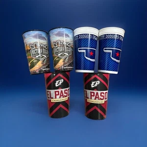 6 Collectible Plastic Souvenir Cups Indy Indians- OKLA Dogers-El Paso Chihuahuas - Picture 1 of 11