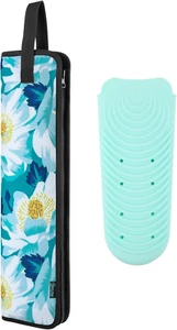 Curling Iron, 16.5IN, Flower White - Set of 2 Travel Case, Canvas Heat-Resist... - Picture 1 of 1