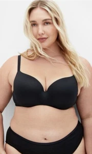 City Chic Ladies Bodycon Contour Underwire Bra sizes 16DD 20F Colour Black - Picture 1 of 5