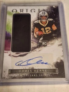 2022 Panini Origins - Rookie Jumbo Jersey Autographs #163 Chris Olave (AU, MEM, - Picture 1 of 2