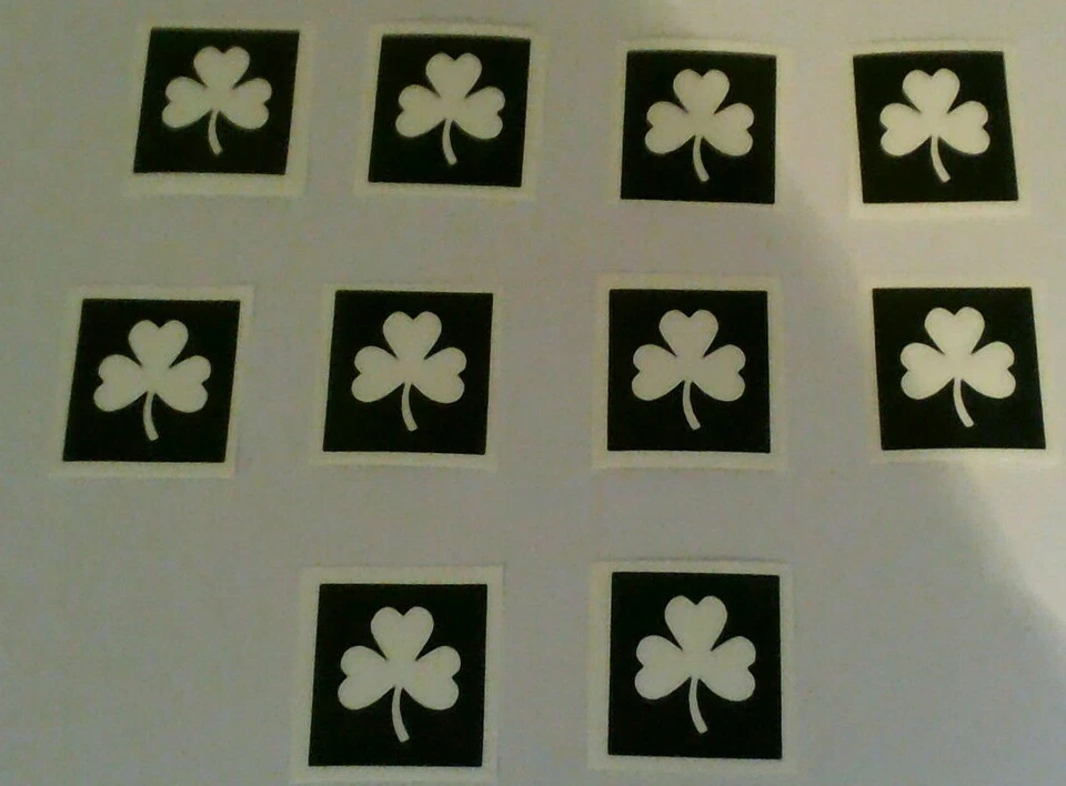 DAZZLE GLITTER TATTOOS 10 x Kleeblattschablone für Glitzer Tattoo Rugby Irish Ireland Patrick Weltmeisterschaft
