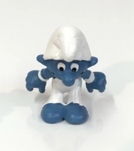 Vintage Smurf Olympic Parallel Bars Gymnast Schleich Peyo PVC Figure 1980's - Picture 1 of 5