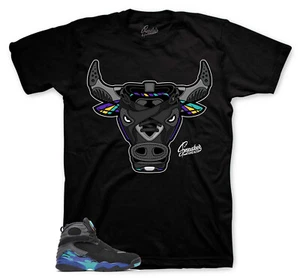 Shirt To Match Jordan 8 Aqua Shoes AJ8 Aquatone - War Bully Sneaker Tees - Picture 1 of 3