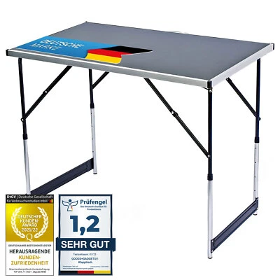 Alu Campingtisch Mehrzwecktisch Partytisch Klapptisch Tisch 100x60cm (1Stück) - Bild 1 von 4