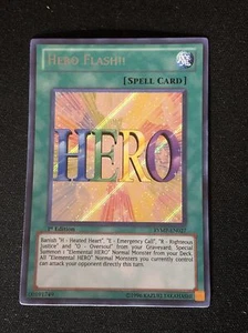 YuGiOh HERO FLASH!! 1st Edition RYMP-EN027 Secret Rare - Picture 1 of 2