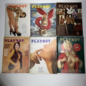 Playboy Vintage 1970s Mens Lot Of 6 Magazines - Picture 1 of 11