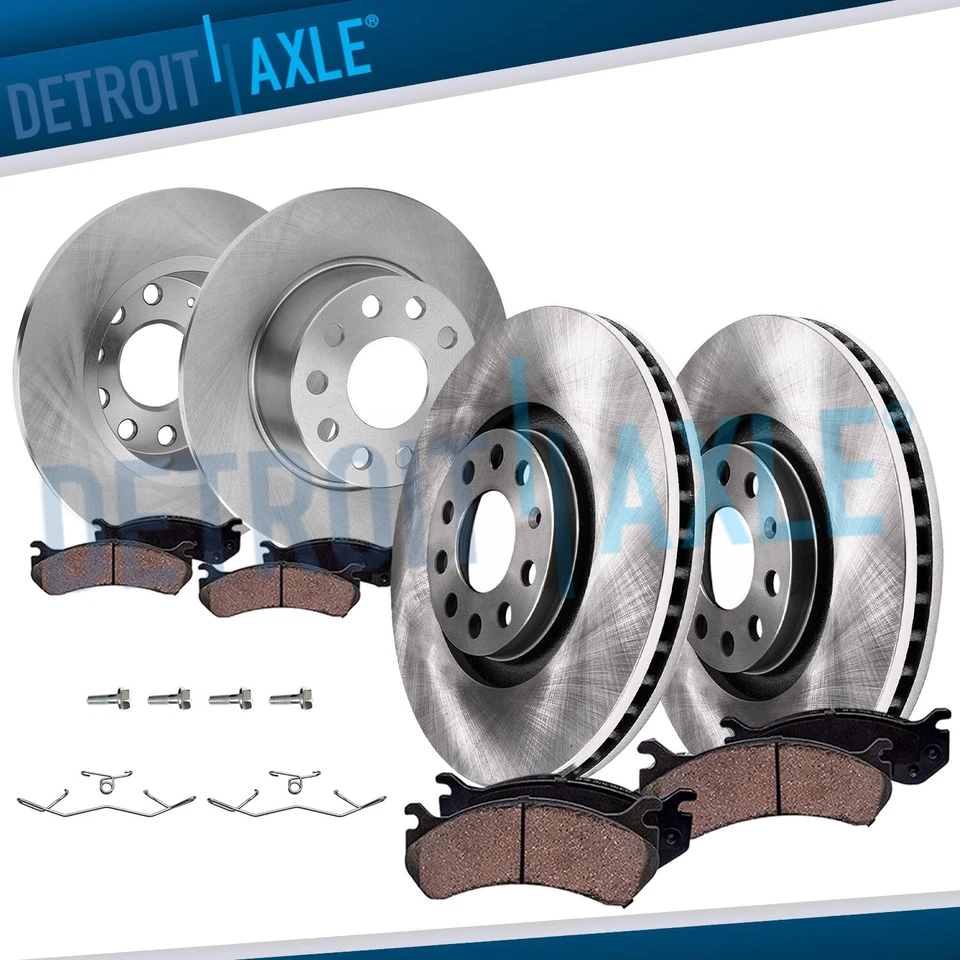 Front Rear Disc Brake Rotors Ceramic Brake Pads for 2019 2020 Volkswagen Jetta - Image 1 of 4