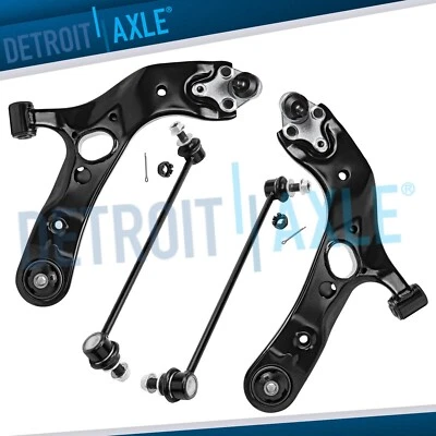 4pc Front Lower Control Arms Sway Bars for 2006 - 2018 Toyota RAV4 NX200t NX300H - Image 1 of 4
