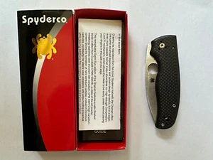 New Spyderco /Shaman /Black Carbon fiber /S90V /C229CFP /Discontinued rare - Picture 1 of 15
