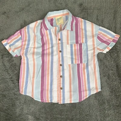 Striped Button-down For Girl Size M (10/12) - Image 1 of 4