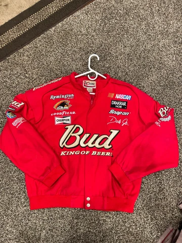 Dale Earnhardt Jr. Chase Authentics Drivers Line Budweiser NASCAR Jacket XL Cover