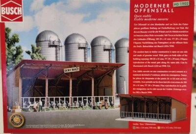 Busch HO Scale  #1902  Modern Stable  - Image 1 of 2