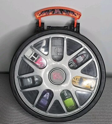 2008 Mattel Hot Wheels Speed Racer Carry Case Spring Loaded Rotating With 7 Cars - Image 1 of 4