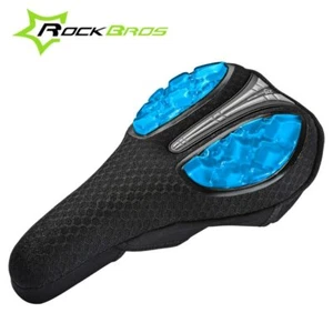 GEL Bicycle Saddle Cover Bike Seat Cushion Silicone Shock Absorption Non-slip - Picture 1 of 18