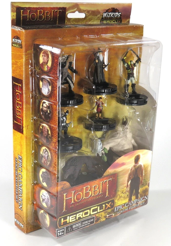 The Hobbit: An Unexpected Journey ~ Epic Campaign 8 Figure HeroClix STARTER Set - Image 1 of 3