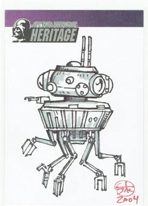 Star Wars Heritage 2005 Topps Artist Sketch Card Jeff Carlisle - Picture 1 of 2