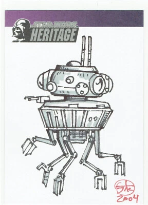 Star Wars Heritage 2005 Topps Artist Sketch Card Jeff Carlisle - Image 1 of 2