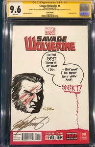 CHRIS CLAREMONT & TONY PARKER ORIGINALSketch Art CGC 9.6 Signed WOLVERINE X-MEN - Picture 1 of 4