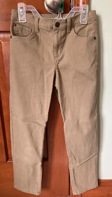 Pantalones informales Jumping Beans para niños, talla 8/rectos, marrones, usados Foto 1 de 4