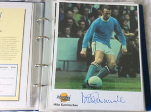 WESTMINSTER AUTOGRAPHED EDITION MIKE SUMMERBEE MANCHESTER CITY ENGLAND - Picture 1 of 3