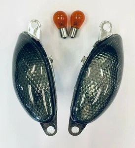 99-07 GSX 1300R Hayabusa Smoke Turn Signals Front Signal Lights 2006 2007 - Picture 1 of 2