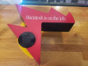 Vintage Rare "Macintosh Is On The Job." Apple logo form early 1990s Tradeshow - Picture 1 of 12