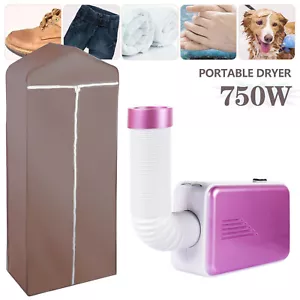 Portable Mini Electric Clothes Dryer Machine Shoes Warm Blanket Dry+Cloth Cover - Picture 1 of 13