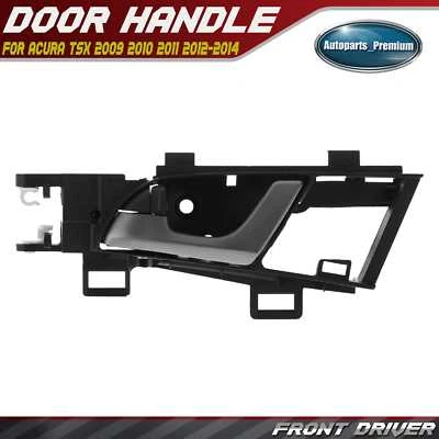 Maçaneta interna da porta frontal cinza+preta para Acura TSX 2009 2010 2011-2014 - Imagem 1 de 4