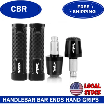 For Honda CBR600RR CBR1000RR CBR Motorcycle CNC Handlebar Hand Grips Caps Covers - Image 1 of 4