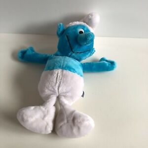 Vintage Smurf Plush 1980 Wallace Berrie About 20" Blue and White Stuffed Animal