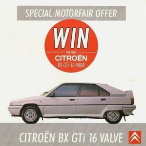 Citroen BX GTi 16v Motor Show Competition 1987 UK Market Foldout Brochure - Picture 1 of 1