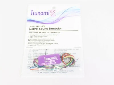 Soundtraxx Tsunami 2 TSU-2200 885008 BALDWIN & OTHER Diesel DCC / SOUND Decoder - Image 1 of 3