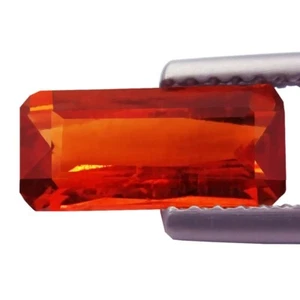 Granate espesartina color bermellón corte octágono Bonny 1,68 t extraído en Namibia - Imagen 1 de 8