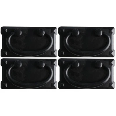  2 Pieces Kistengriffe Schwarz Schrankgriffe Vintage-Schrankgriffe - Bild 1 von 4