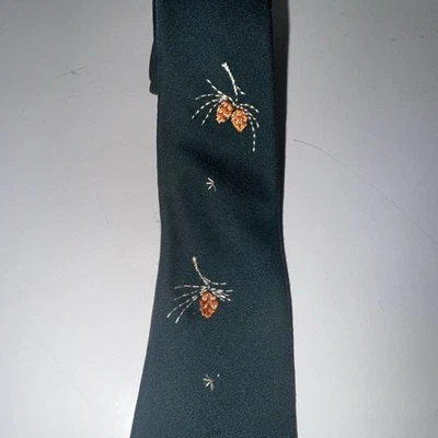 Gabardina Haband Tie Sheen de colección de Mallinson 5th Ave patrón de piña años 50 Foto 1 de 4