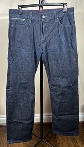 Y2K Levi's Red Collection Jeans Herren 36x34 Straight Dunkelblau Pattentaschen - Bild 1 von 14