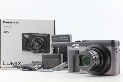 [MINT SC:472] Panasonic LUMIX DC TZ90 ZS70 Silver 4K Digital Camera From JAPAN - Image 1 of 4
