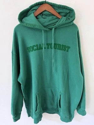 Social Tourist Hollister Sudadera con Capucha Para Hombres XL Verde Mezcla de Algodón Preppy Foto 1 de 4