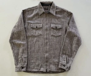 The Flat Head Tweed Zip Up Shirt Freenote Iron Heart - Size 38 (Medium) - Picture 1 of 9