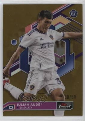 2023 Topps Finest MLS Gold Refractor /50 Julian Aude Julián Aude #79 Rookie RC - Image 1 of 2