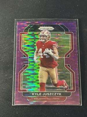 KYLE JUSZCZYK 2021 Football Fanatics Purple Pulsar Prizm #57 San Francisco 49ers - Image 1 of 2