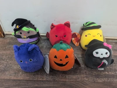 Lot Of 6 Squishmallows Miss Chatty Jodie Jane Arianna Valentine Halloween Plush - Image 1 of 4