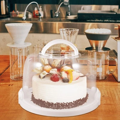  Wiederverwendbare Kuchenbox, Kuchenhalter, tragbarer Kuchenkoffer, tragbarer - Bild 1 von 4