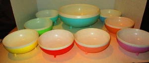 Vintage Bolero Therm-O-Ware 9 Piece Footed Bowl - Picture 1 of 4