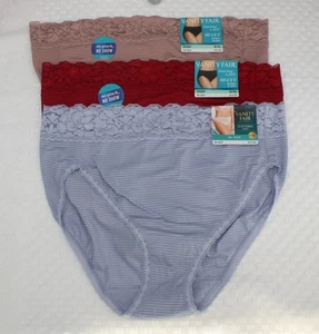SET/3 NUOVI CON ETICHETTE VANITY FAIR PIZZO LUSINGHIERO HI CUT 13280 HOLLY BLUSH ROMANTICO BLU 8/XL - Foto 1 di 5
