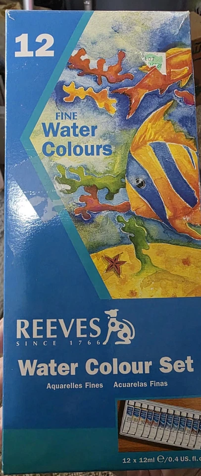 Reeves 精细水彩 12 色套装 12 毫升管子全新 — 第 1/2 张图片