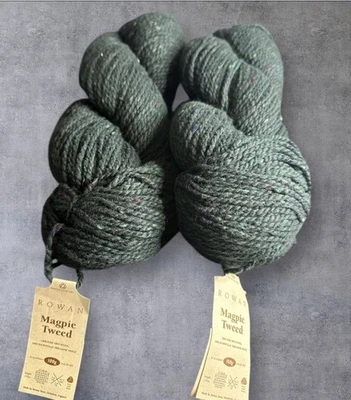 Rowan Magpie Tweed Ivy #765 2209 Lote de 2 100 g cada lana Foto 1 de 4