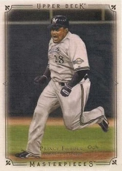 Prince Fielder 2008 Upper Deck Masterpieces #47 Milwaukee Brewers Foto 1 de 2